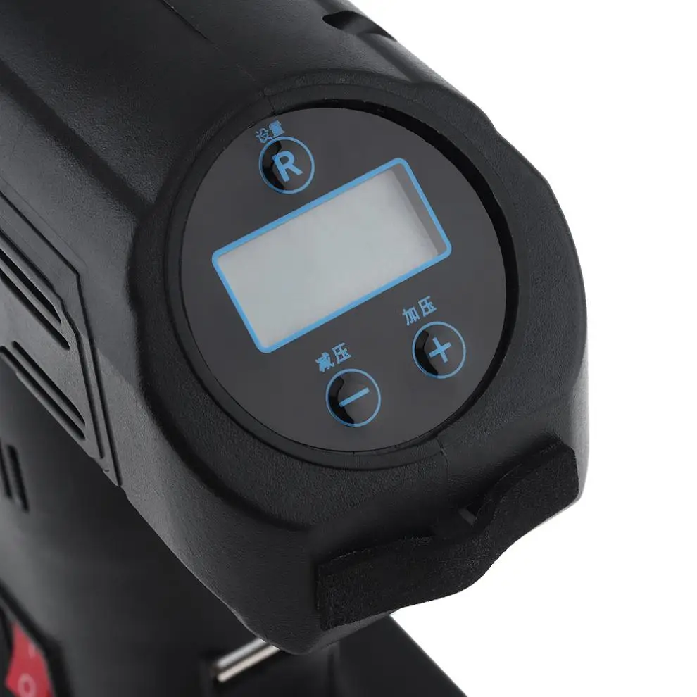 12V 25L/мин Портативный Беспроводной двойного назначения цифровой Дисплей электрический шин насосы для Поддержка USB зарядка с светодиодный светильник