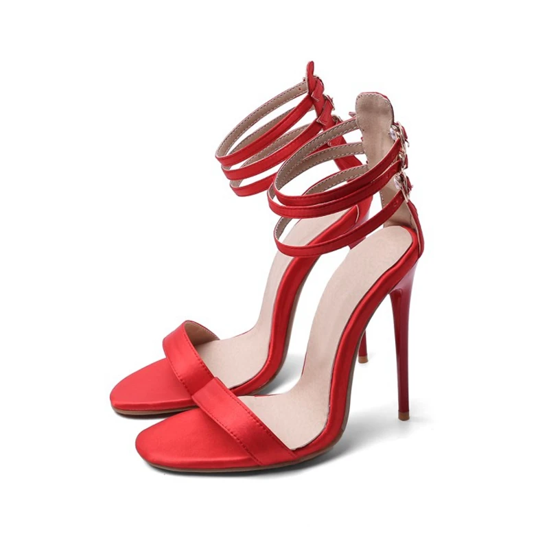 Size 3447 Summer European American Sexy Fashion High Heels 12.5cm Women Peep Toe Rome Ladies