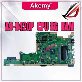 

X505BP Motherboard For Asus K505B A580B X505BP Laptop motherboard X505BP Mainboard test OK A9-9420P CPU 8G RAM