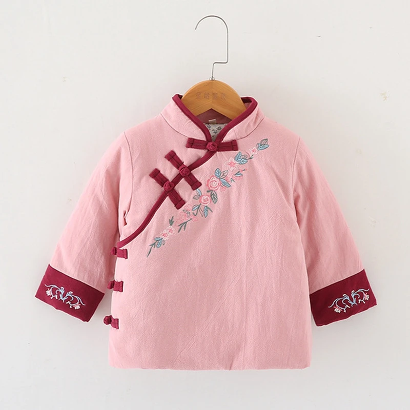 Кардиган в японском стиле; национальная ветрозащитная одежда для детей; осенне-зимняя одежда; детская одежда; костюм Han; хлопковая куртка