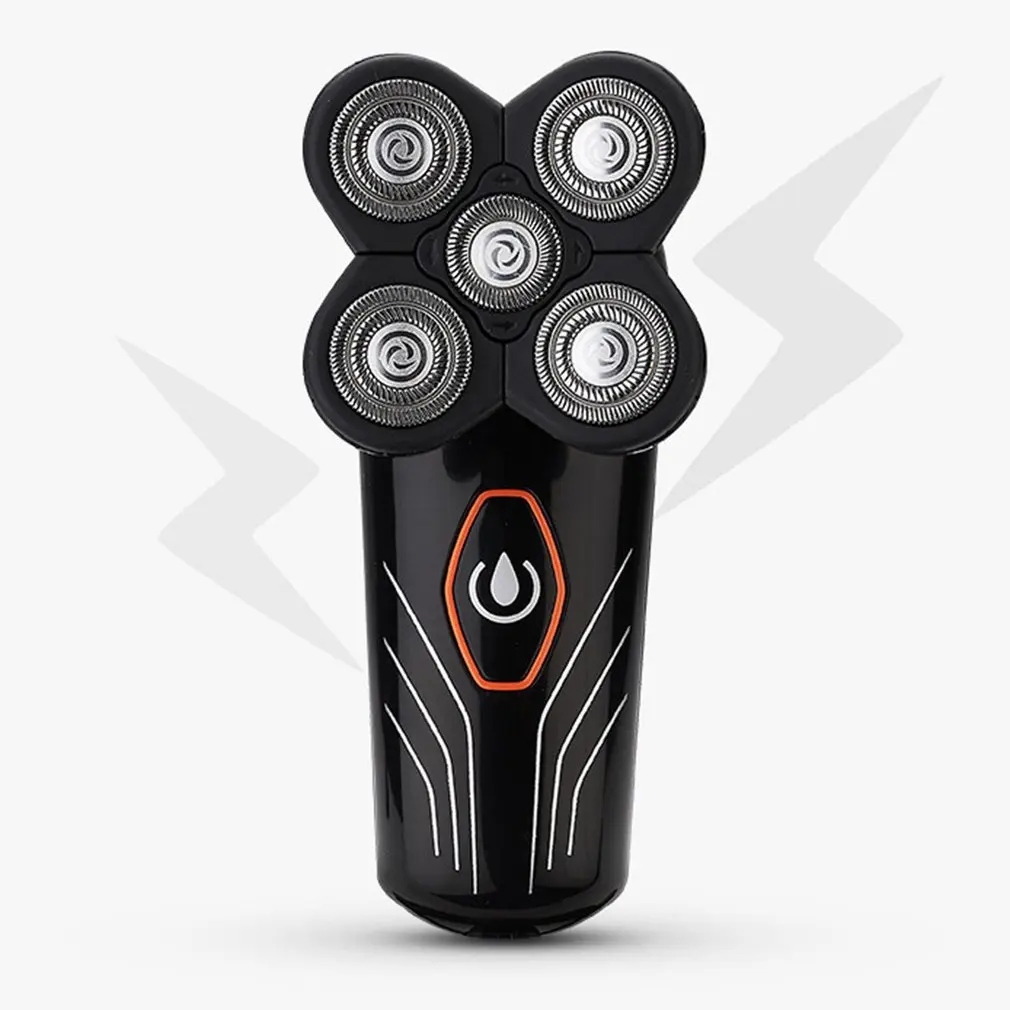 

Shaved Head Machine Five-Head Shaver Rechargeable Waterproof Self-Care Optical Head Shaving Knife