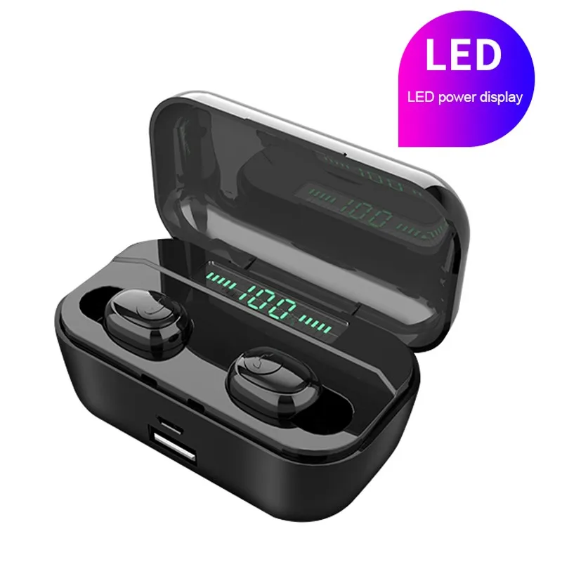 com 2000mah power bank fone de ouvido