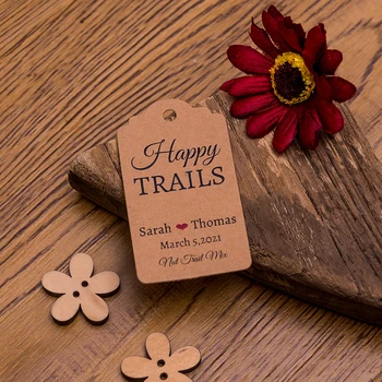 

3.5x6.2cm Label Customization wedding gift tag Literature and Art Label Personalize our sweet beginning Wedding invitation card