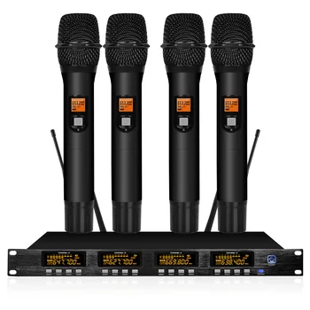 買取 UHF ワイヤレスマイクシステム受信機プロフェッショナルコードレスハンドマイク Ktv ファミリー固定ステージスピーカー