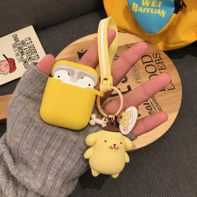 

Luxury Cute Cartoon Pendant Decor Silicone Cases for Apple Airpods 1 2 Accessories Bluetooth Wireless Earphone Box Protect Cover