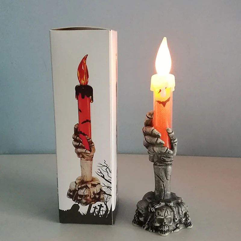 

Halloween Props LED Ghost Hand Candle Night Light Bar KTV Table Decorations Light New Arrival