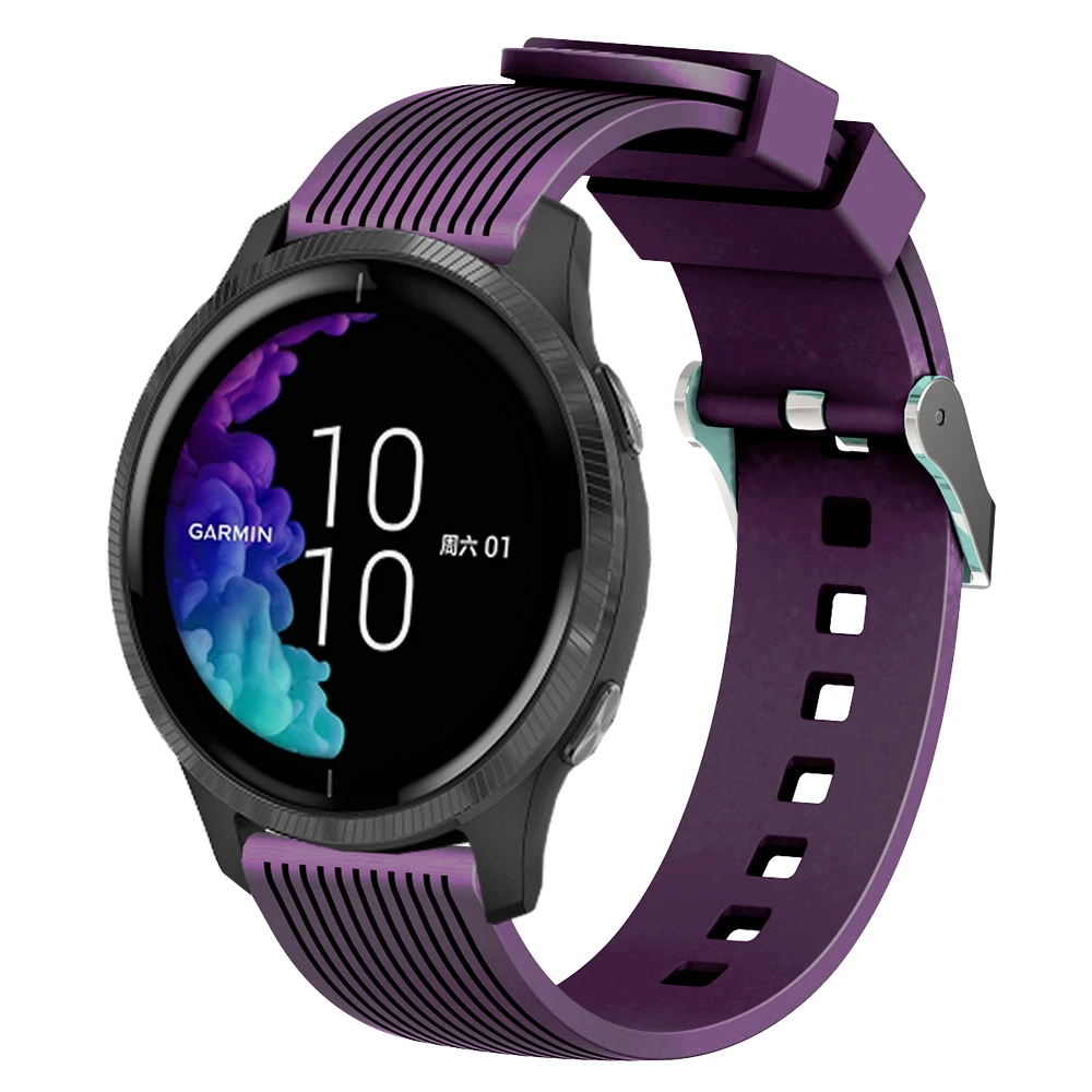 UEBN 20 мм силиконовый ремешок для Garmin Venu vivoactive 3 браслет для Garmin Move 3 Forerunner 245 сменный ремешок для часов