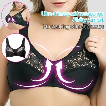 

Ladies Non Wired Bra Womens Firm Control Full Cup Underwear Plus Size Bra
