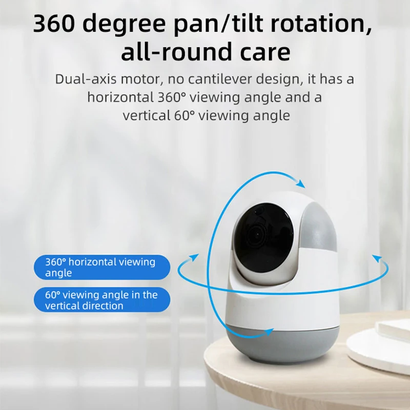 US Captain HF Сетевая Камера Беспроводная Камера 1080P Wi-Fi ИК-подсветка Поворотная Камера Видеоняня Встроенный микрофон Встроенный динамик Слот для карт памяти Веб-Камера