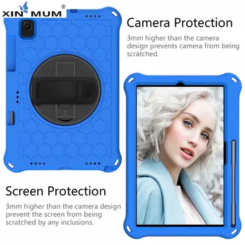 

360 Rotation Tablet Case For Samsung Galaxy Tab S5E 10.5 inch T720 T725 Kids Safe Cover Hand Strap For Samsung Tab S5E