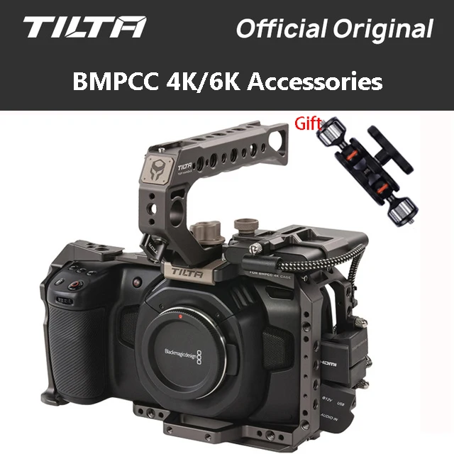  Tilta BMPCC 4 K/6 K Käfig TA-T01-B-G SSD Stick Halter Voller Kamera Käfig Top Griff für BMPCC 4K Ka