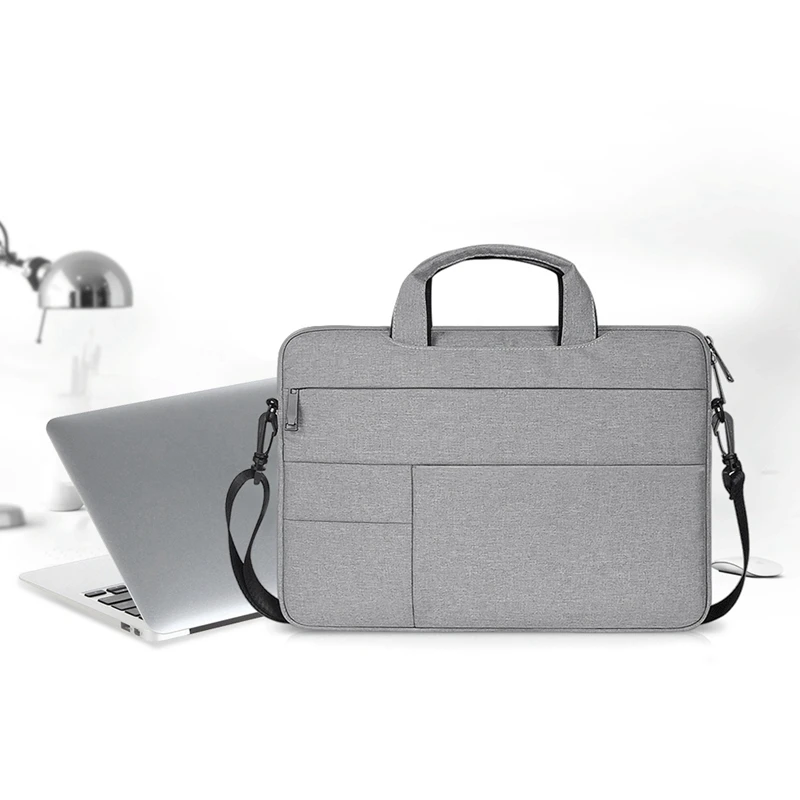 Сумка на плечо, водонепроницаемая нейлоновая сумка для ноутбука Mackbook Xiaomi lenovo Hp 13 15,6, сумка для ноутбука для женщин и мужчин
