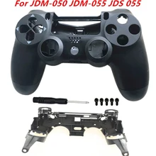 Sony Playstation 4 Pro için JDM 050 JDM 055 JDS 050 JDS 055 çerçeve standı L1 R1 anahtarlık ön arka konut Shell kılıf değiştirin