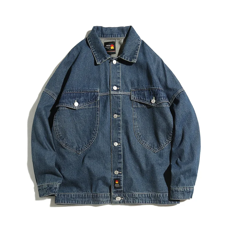 

City Where the Product 2020 Spring New Style Loose Retro Clothing Washing Cowboy Drop-shoulder Sleeve Jacket Teenager