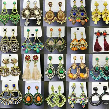 

30 Paris/lot novelty fashion women alloy earring lot vintage style cool design women jewelry earring wholesale 200731-40