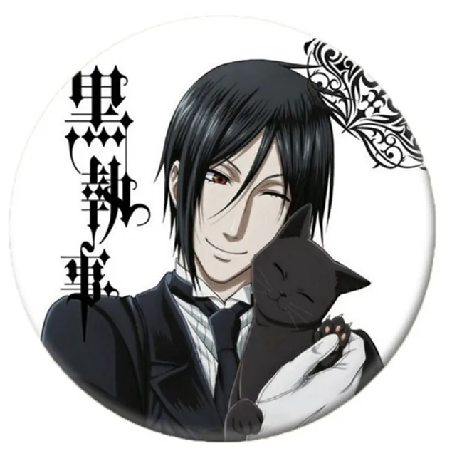 Anime Black Butler Brooch Pin Cosplay Badge Accessories For Clothes Backpack Decoration Children's gift B003 21