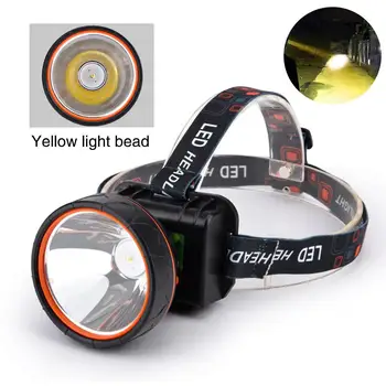 

Headlamp Rechargeable 2 Modes WaterResistant Headlight Camping Sporting Goods Strong Light Head Torch Lamp Bicycle Bike Running