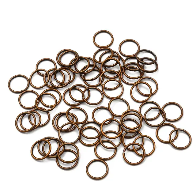 5-500pcs/lot 3-20mm Metal Single Loops Open Jump Ring & Split Ring Connectors For DIY Jewelry Making Findings Supplies Copper