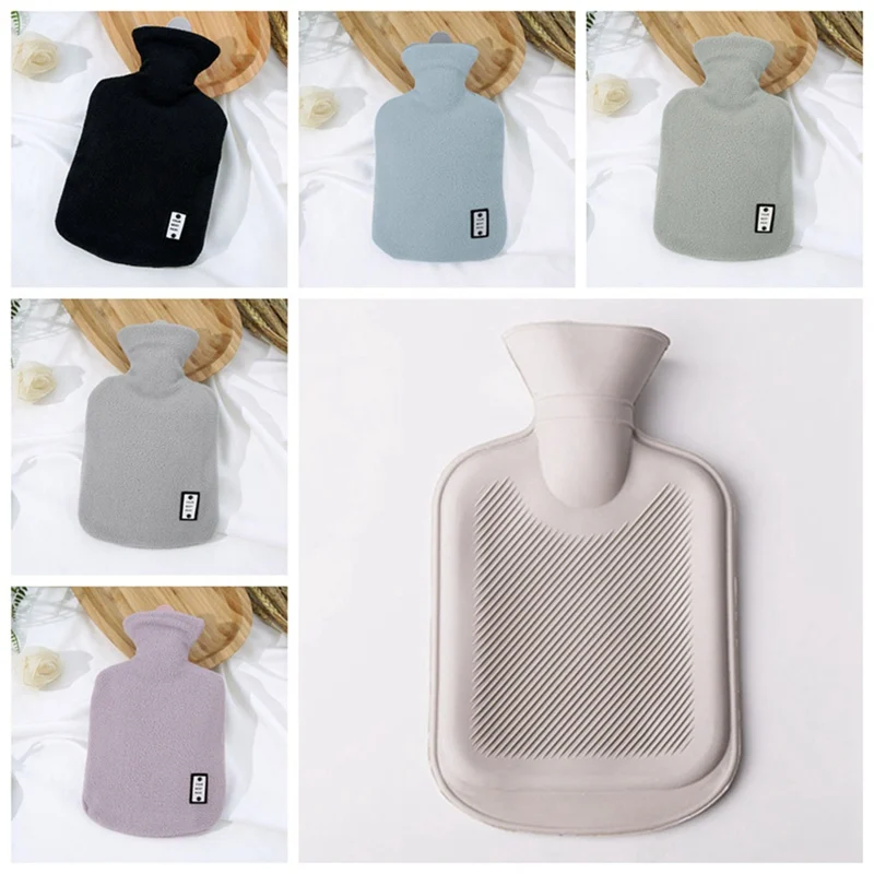 Plush Fabrics Hot Water Bottle Cover Warm Water Bag Removable Washable Hot Water Bottle Cover