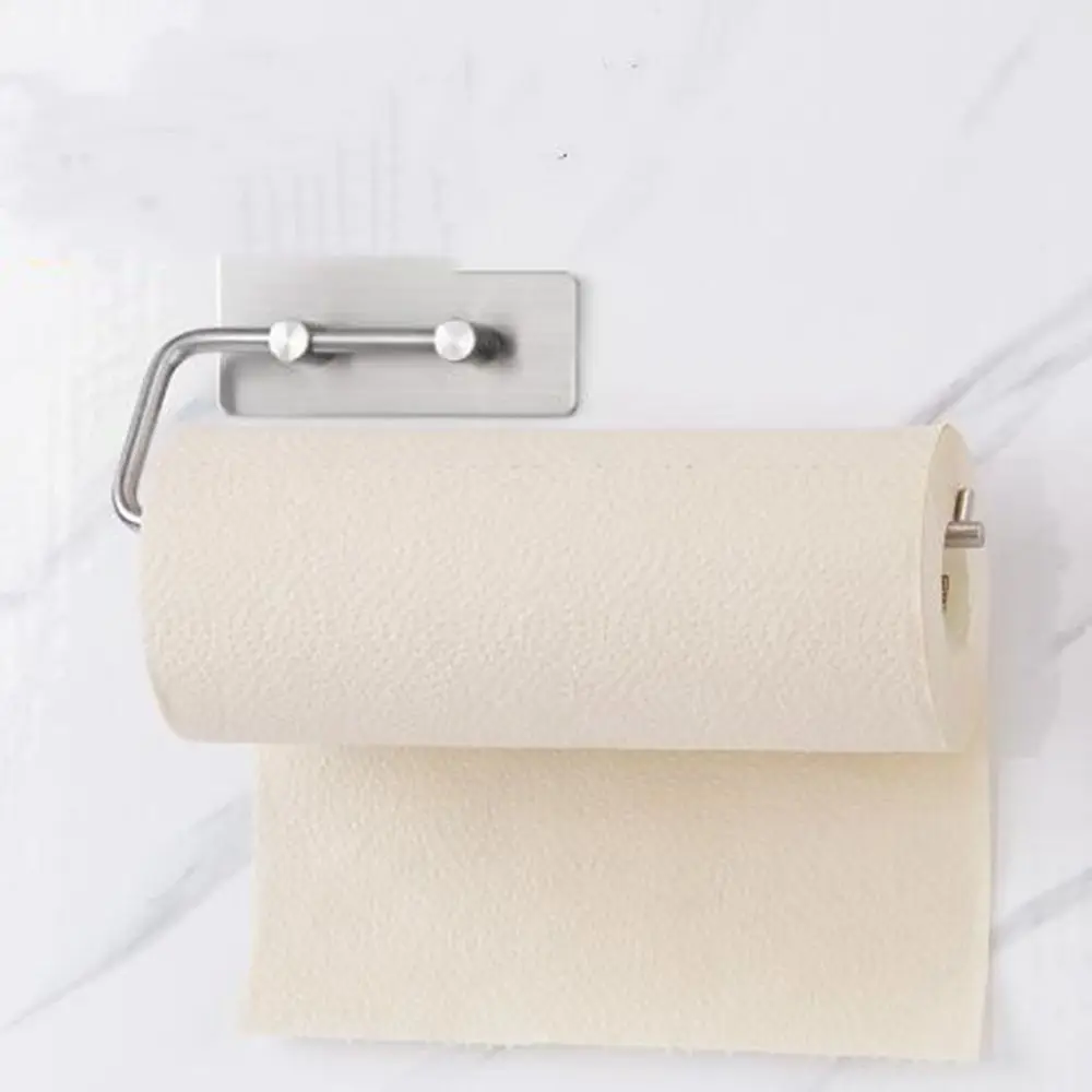 Self Adhesive Toilet Paper Holder Toilet Roll Holder Stick On Wall For Bathroom LWW9234