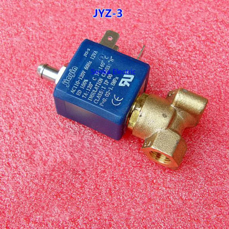2/3-way N/C высокотемпературный электромагнитный клапан AC 230V 110V G1/8' медь для кофеварок утюг электрический магнитный клапан JYZ-3