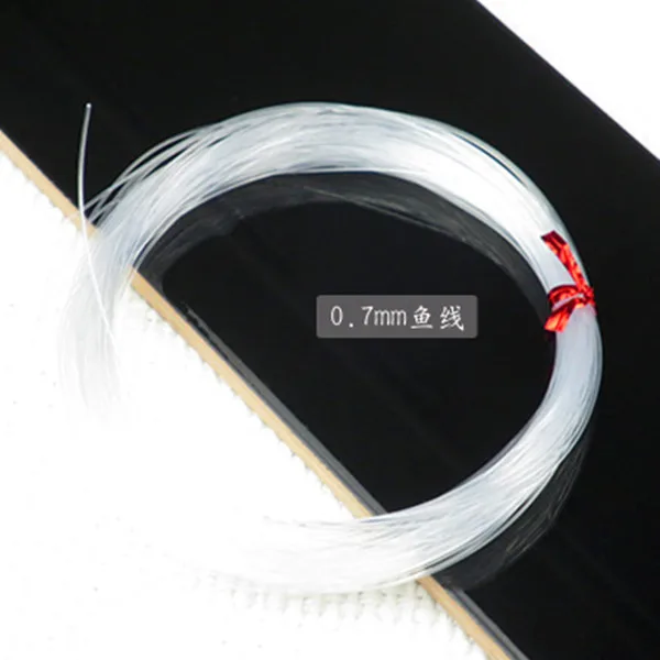 1 Roll 0.4 0.5 0.6 0.7 0.8 1mm Stong DIY Crystal Beading Cord Line Clear Beading String Wire for Hanging Pendant Jewelry Making - Цвет: Dia 0.7mm (20 Meter)