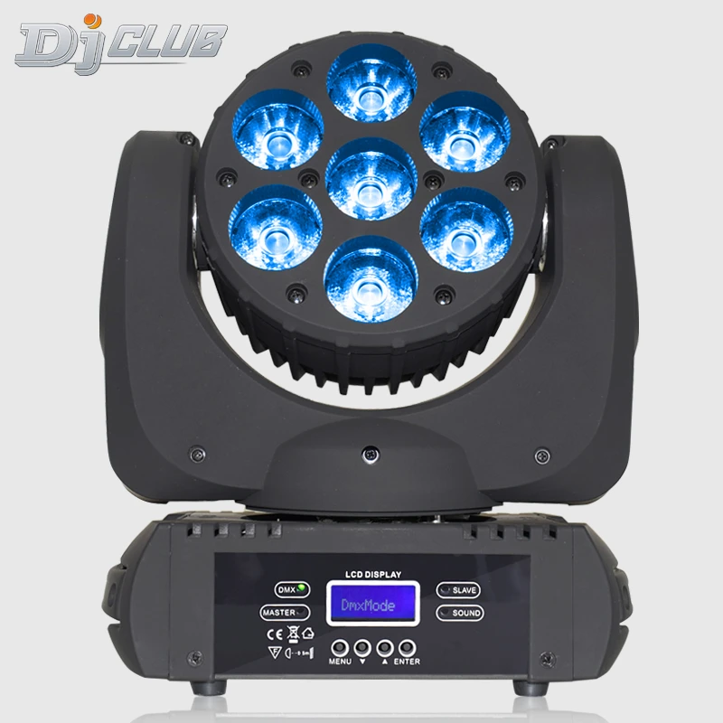 

Светодиодный прожектор Rgbw 7X12W, движущийся прожектор Dmx 512, 15 каналов, Dj