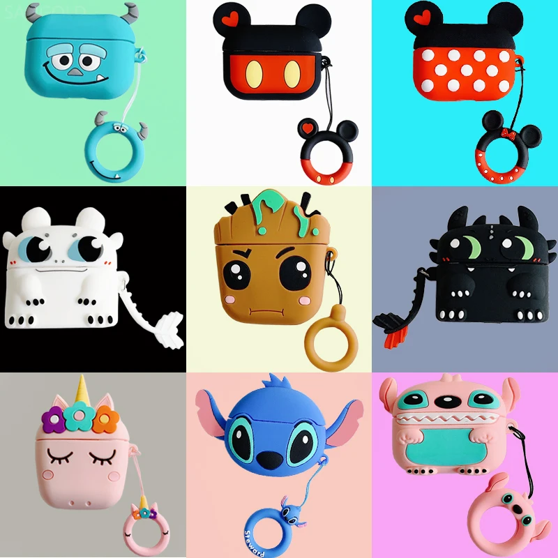 

Cute Cartoon Minnie Soft Silicone Case For Apple Airpods Pro Case Wireless Bluetooth Earphone Toy Story Air pod 3 Cover Coque
