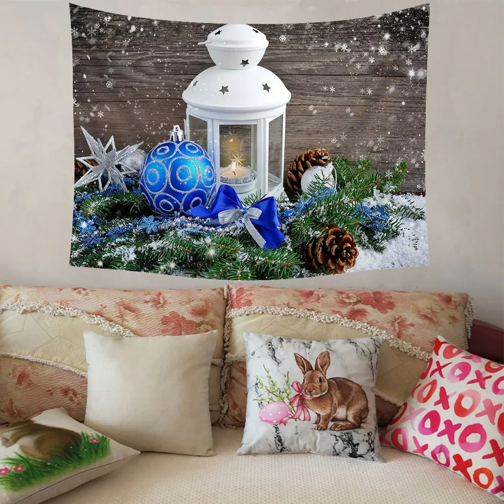 Christmas Tapestry decoration Wall Hanging Tapestry Wall Cloth Wall Hanging Throw Blanket Yoga pad Sleeping Tapestries Home Deco