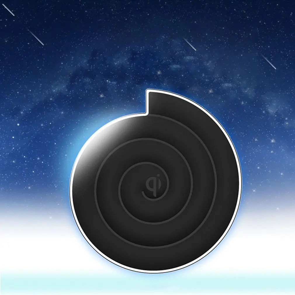 Ultra-Thin Wireless Charger Mobile Phone Wireless Charging Pad Fast Charging Round Wireless Charger For Apple Device