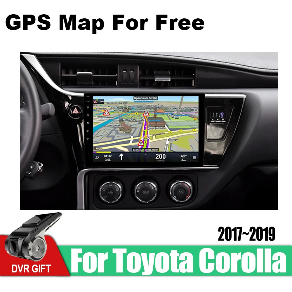 Автомобильный gps мультимедийный плеер ZaiXi для Toyota Corolla 2017 ~ 2019 автомобильный Android