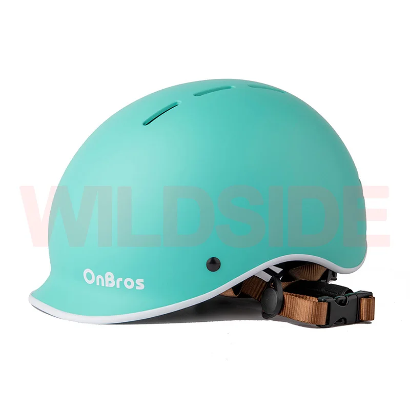 BIKE Casco Bicicleta Turquesa Urbano Ajustable