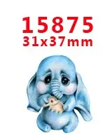 30 шт мультяшный персонаж плоское украшение из смолы PR 15186 - Цвет: 15875