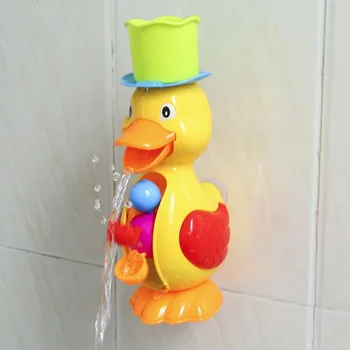 

Shower Bath Toys for Baby Cute Yellow Duck Water Bath Pool Swimming Bathtub Toy Bathing Water Spray Tool Dabbling Toy