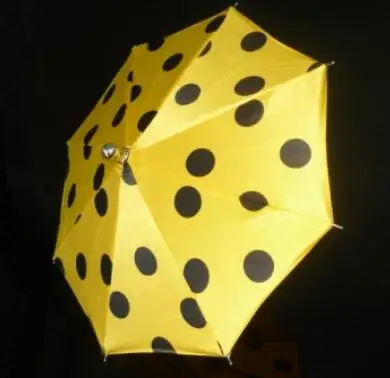 Yellow Dot Супер Мини Магический зонтик, 21 см Волшебные трюки аксессуары для фокусника появиться Vanish Magia сценические иллюзии, трюк, Реквизит Смешные - Цвет: Yellow Dot