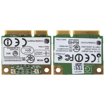 

OOTDTY For Atheros AR9287 AR5B97 Wireless Adapter 300Mbps Mini Half PCI-E Wifi Card