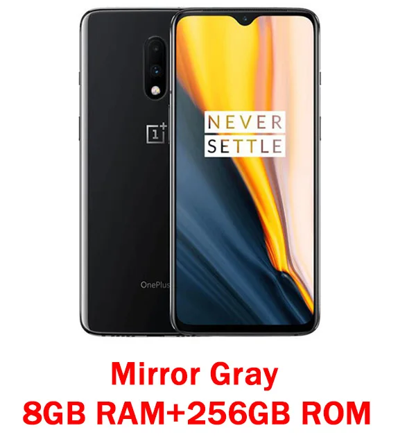 8G 256G black Глобальный ПЗУ Oneplus 7 8 ГБ ОЗУ 256 Гб ПЗУ Смартфон Snapdragon 855 6,41 дюймов оптический AMOLED дисплей отпечатков пальцев 48MP камеры UFS 3,0 - Цвет: 8G 256G black