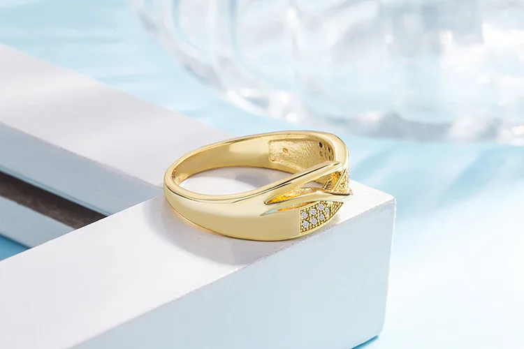 Kemstone Creatived Engagemnet кольцо медь золото посеребренное кольцо для женщин ювелирные изделия подарок
