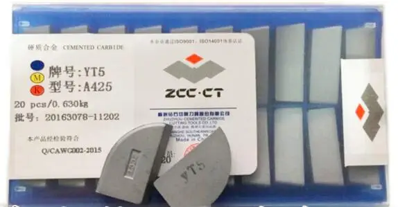 US $392.70 200PCS 10 Boxes A425 YT5 Carbide Brazed Inserts Welding Tips Blade Cutter