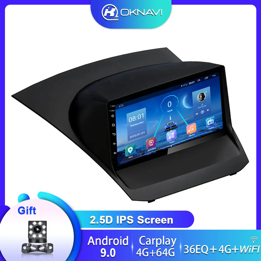 Автомагнитола для Ford Fiesta мультимедийная стерео-система на Android с GPS 2009 2010 2011 2012 2013