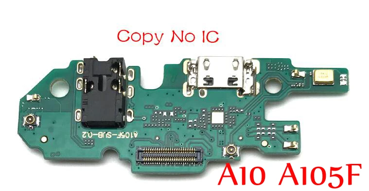 Для samsung Galaxy A10 A20 A30 A40 A50 A105 A205 A305 A405 A505 A305F A605F A705 зарядка через usb разъем Порты и разъёмы док-станция гибкий кабель - Цвет: A10 Copy No IC