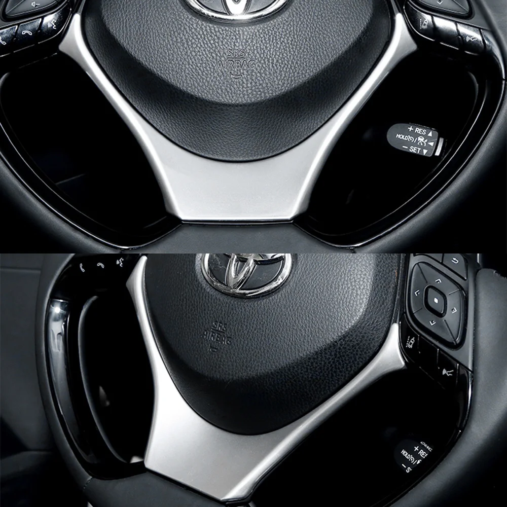 Для Toyota C-HR CHR рулевое колесо внутренняя отделка молдинги авто украшение автомобиля Стайлинг Аксессуары
