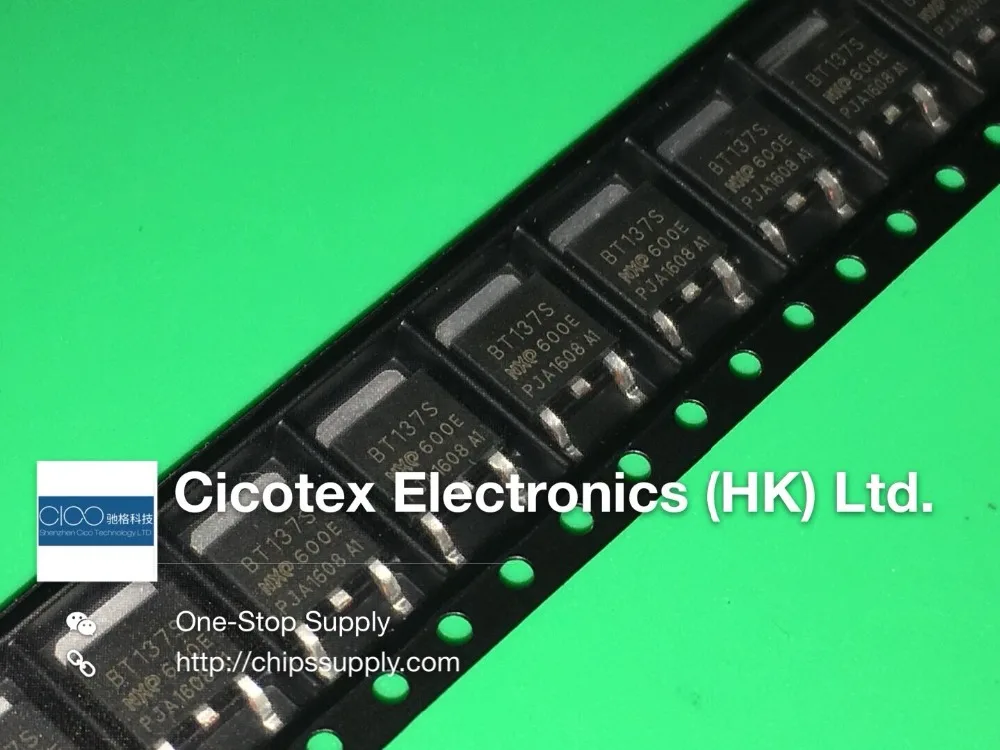 10pcs/lot BT137S-600E TO-252 TRIAC SENS GATE 600V 8A DPAK BT137S-600 BT137S 600E