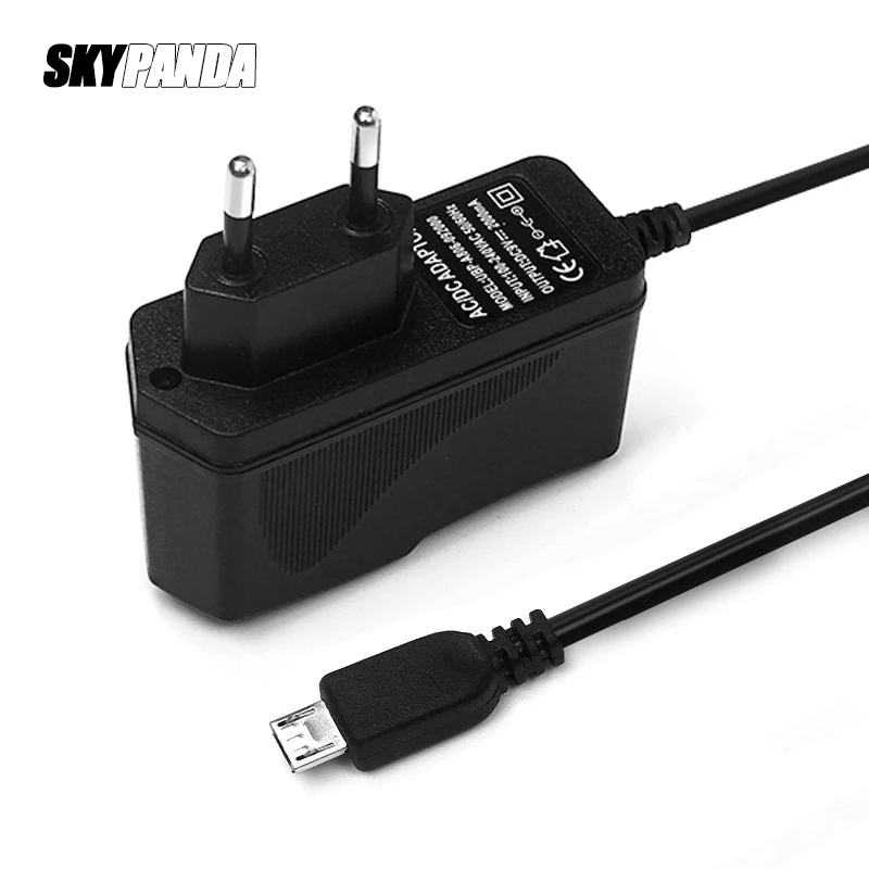 5V 2A DC Micro USB адаптер питания штепсельная вилка ЕС США 110-240V AC Вход 100cm кабель
