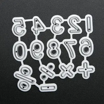 

Numbers Symbol Metal Cutting Dies DIY Photo Album Scrapbooking Embossing Stencils Paper Art Embossing Cutting Die Template