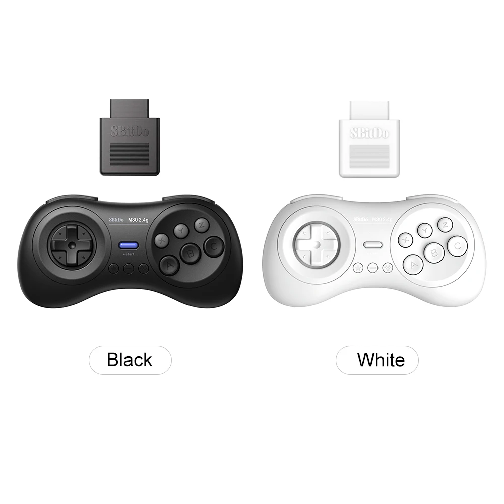 8bitdo M30 2,4G Беспроводной Геймпад+ 2,4G приемник для sega Genesis и sega игры sega Mega Drive геймпады встроенный Перезаряжаемые Батарея