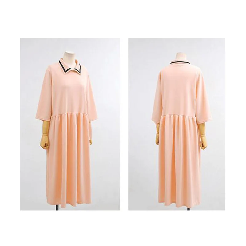 Лето, европейский стиль, женское платье, 5XL размера плюс, половина рукава, женское платье, свободное, трикотажное, однотонное, Брендовое платье