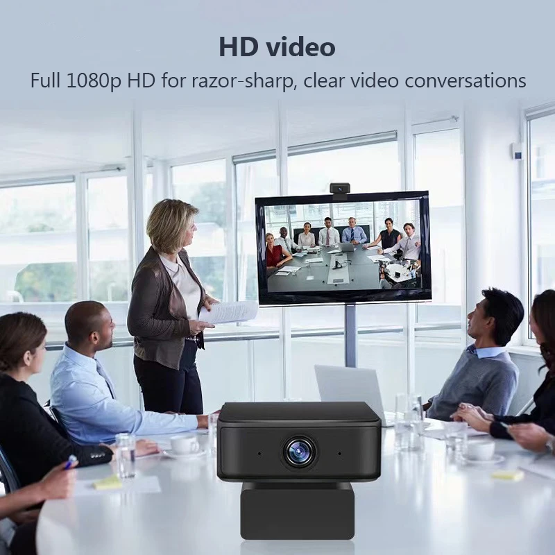 Smart Video Follow-up Usb Web Cam Aoto Rastreamento Webcam 1080p hd Câmera Web Completa com Microfone para Computador Conferência ai - Imagem 4
