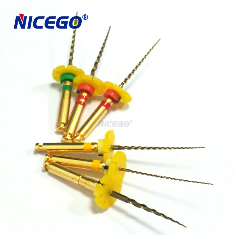 Dental protaper gold flexible files endo rotary files golden endodontic files 25mm nickel titainium instrument dentistry