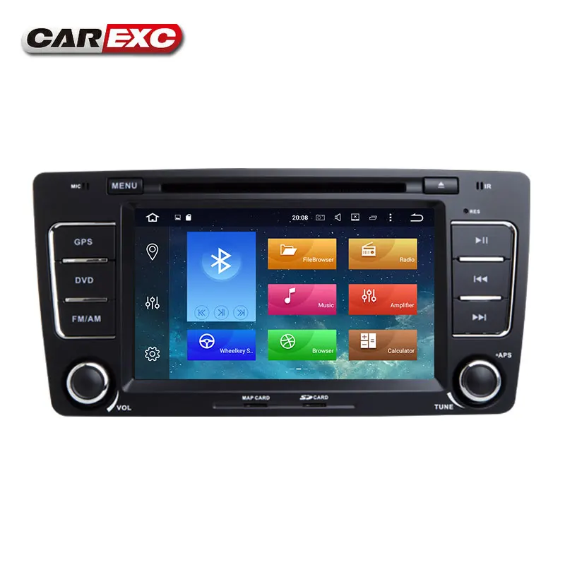 Perfect 7 Inch Android 9.0 Octa Core Car DVD Player For SKODA/Octavia 2009-2013 Canbus WIFI GPS Navigation BT Radio USB FM Carplay 4